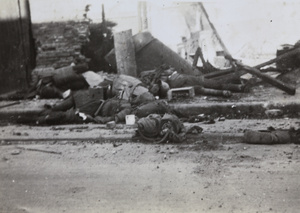 Dead Chinese soldiers, Kungping Road and East Yuhang Road, Shanghai, August 1937