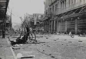 Aftermath of bombing, Wing On (Yong'an) Department Store, Nanking Road, Shanghai, 23 August 1937