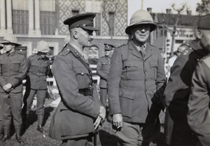 British soldiers and officers, Shanghai, 1937