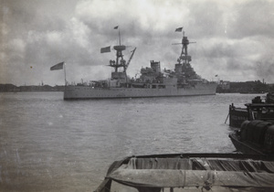 USS Augusta on the Huangpu River, Shanghai, 1937