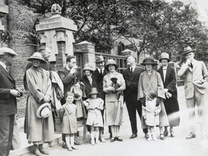 Group on pavement