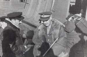 Sir Adrian Carton de Wiart, with a Dakota, Peking