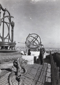 John E. Stanfield at the Ancient Observatory (Guanxiangtai), Peking