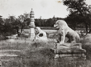 Guardian lions (shishi 石獅), Summer Palace, Beijing