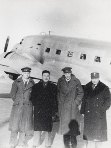 John Stanfield, Major-General Ho Kan Tzen, Adrian Evans and Colonel Guo, Peking