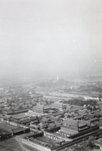 Aerial view of the Forbidden City, Peking