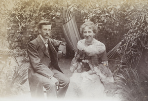 Leonard and Ellen Dudeney on their wedding day, July 1902