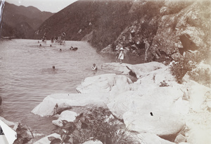 Swimming at the 'Duckpond', Lushan