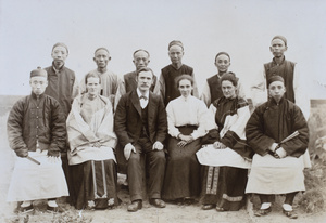 Missionaries (Friends’ Foreign Mission Association) and local church members, Santai
