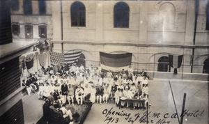 Opening of the Chinese Y.M.C.A. by Governor Sir Francis May, Hong Kong