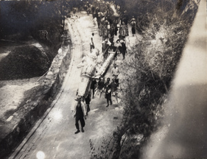 A funeral procession, Hong Kong