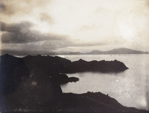 Silhouette of a headland on the coast, south China