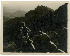 Guerilla snipers at Mount Langya (狼牙山 Wolf's Tooth Mountain), Hebei