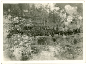 A large outdoor meeting