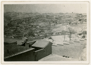 A view over an unidentified town, north China