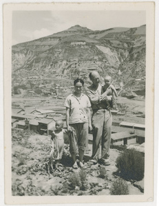 The Lindsay family at Yan'an (延安), 1945