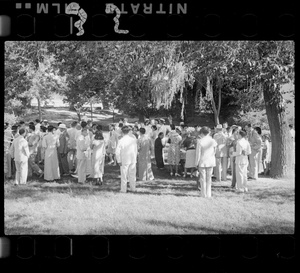 Guests at the Lindsay's wedding party at Yenching University (燕京大學), Beijing (北京