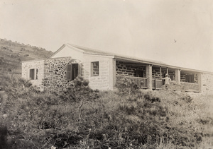 Dr John Preston Maxwell outside his new house at Toa Bo, near Zhangpu, Fujian