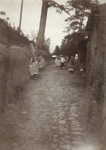 Porters with baskets of mushrooms, Yongchun, Fujian