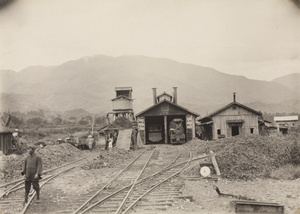 Locomotive shed at Jhuci, Alishan Forest Railway, Taiwan