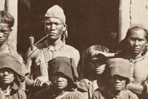 Man with pipe, aboriginal group, central Taiwan