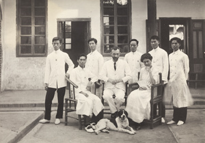 Dr David and Mrs Marjorie Landsborough, with staff of Changhua Christian Hospital, Taiwan