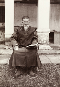 Elderly Chinese Christian pastor