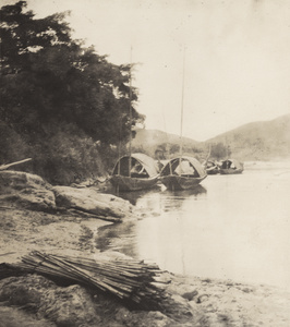 Moored boats, Dong Xi River, Yongchun