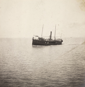 A river launch, with passengers