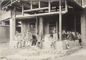 Patients at the hospital ulcer dressing station at Yongchun hospital