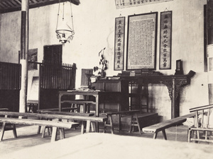 The pulpit in a chapel