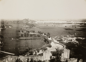 Wanshou Hill, Kunming Lake, Nanhu Island at Yihe Yuan, and fields to the west, Beijing