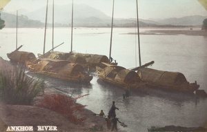 Sampans on the Xi Xi river, Fujian province