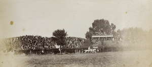 Race and stand, Peking Autumn Races, 1891