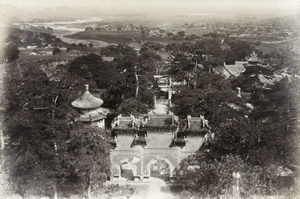 View from back of Pi Yun ssu, Peking