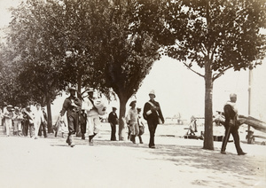 Wounded soldiers leaving Tientsin for Tongku after the siege