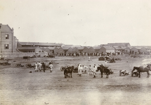 Return of Japanese artillery after the capture of the Chinese City, Tientsin