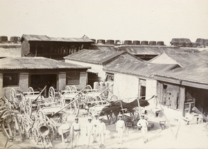 Guns captured by the Japanese in the Shui-tzu-yin Fort, Tientsin