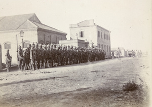 Madras Pioneers at drill, Tientsin