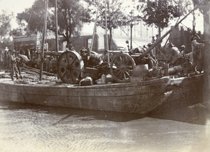 Ordnance on a boat bound for Peking