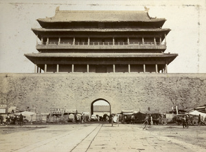 Gate tower of Qianmen, Peking