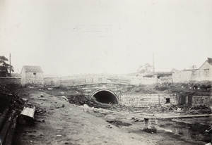 Fortified bridge on Legation Street, Peking