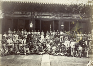 Sir Claude MacDonald, with the surviving British Legation guards, Peking