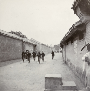 American marines in a lane, Peking