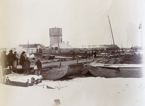 Pontoon bridge, Tientsin