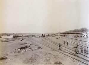 Sidings at Peking (Temple of Heaven) Station, Beijing, 1900