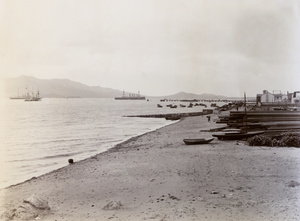 Timber on beach, Weihaiwei