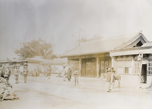 British soldiers in street