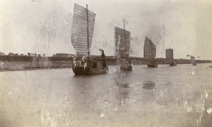 The boats of Lockhart's touring party on the Hsiao-Ching-Ho