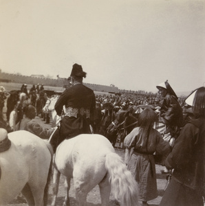 Lockhart and Chinese provincial officials at the review, Tsi Nan Fu